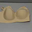 COCOMARTS Jelly Bras for Women No Underwire Seamless Push Up Scalloped Tshirt Bralettes Comfortable Wireless Everyday Bra (X-Large, Nude)