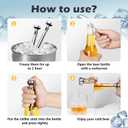 Beer Chiller Sticks for Bottles, Christmas Gifts for Him Husband Dad, Anniversary Birthday Ideas, Beer Accessories Gifts for Boyfriend, Stainless Steel Cooling Chillers, Mens Stocking Stuffers