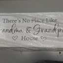 Grandma and Grandpa's House Wall Decor, 32x12 Inch, White