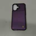 Vinich for iPhone 16 6.1" Wallet Case with Card Holder, RFID Blocking Credit Slots Kickstand Shockproof Phone Cover for Women Men, Purple