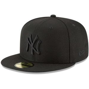 New Era Los Angeles Dodgers 59Fifty Fitted Hat, Adult, Black/White (7 1/4)