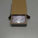 TOFOREVO 4x6 3 Picture Frame Triple Wooden Three Hinged Photo Frame Definition Glass Stand Vertically on Desktop or Tabletop