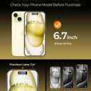 UNBREAKcable Top 9H+ Screen Protector for iPhone 15 Plus & Lens Protector (2+2 Pack), Military-Grade Shatterproof Tempered Glass [99% HD Clear] [Easy Install] Bubble-Free & Anti-Fingerprint-6.7"