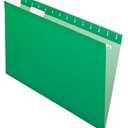 Pendaflex Reinforced Hanging Folders, Legal Size, Bright Green, 1/5 Cut, 25/BX (4153 1/5 BGR)