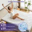 bedsmile 3 Inch Gel Memory Foam Mattress Topper Twin XL Size with Removable & Washable Viscose Made from Bamboo Cooling Breathable Cover, Soft Bed Topper for Back Pain, CertiPUR-US Certified
