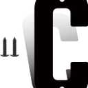 8 Inch Large Metal Letters, Metal House Letters, Modern Black House Address Letter for Outside, Outdoor Address Letter for Apartment Home Street Office Mailbox (C)