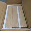 Upassion Floating Shelves for Wall Set of 3, 16" Light Brown Wood Wall Shelves for Home Decor, Frame Display Floating Shelf for Living Room, Bedroom, Bathroom, Kitchen