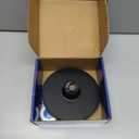 High Pressure Shower Head - Anti-Clogging Silicone Nozzles - 2.5 GPM Removable Restrictor - Easy to Clean Adjustable Replacement - easy to install with Plumbers Tape - 6 inch - Matte Black Finish