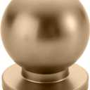 Alzassbg 10 Pack Champagne Bronze Cabinet Knobs, 1 Inch(27mm) Diameter Round Ball Kitchen Knobs for Cabinets and Drawers AL6016BRG