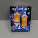 CPPSLEE Upgraded LED Flame Light Bulbs, 4 Modes Flickering Light Bulbs, E26 Base Fire Flame Bulb for Christmas Decorations Outdoor, Halloween Lights Patio Indoor Home Decor (Yellow, 2 Pack)