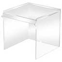 CroBlissful Acrylic Draft Cover with Front Overhanging Panel Shield for Lab Equipment or Office Use (18 x 18 x 18 Inches)