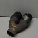 LCGP Dual Exhaust Tip 2.5 inch Inlet 4 inch Outlet 12" Length Universal Polished 304 Stainless Exhaust Tip Tailpipe for Car Truck Double Wall Weld-on Angle Cut (Left)