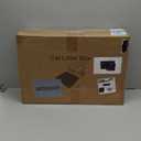 Henkelion Stainless Steel Cat Litter Box with Lid, 20" L x 14.2" W x 11.8" H, Extra Large Litter Box for Big Cats with High Sided, Anti-Urine Leakage, Easy Cleaning, Include Cat Mat and Scoop