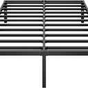 HLIPHA Metal Platform Bed Frame 12 Inch Tall,No Box Spring Needed,Full Size Bed with Heavy Duty Strong Support Slats,Easy to Assemble,Black