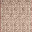 Nicole Miller New York Patio Country Julia Transitional Geometric Indoor/Outdoor Area Rug, Terracotta/Ivory, 5'2"x7'2"