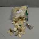 24 Pieces 3 Size Christmas Glitter Poinsettia Flowers Wedding Faux Flowers Christmas Decoration Ornaments for Christmas Tree New Year Home Outdoor Decoration (Gold, 4/ 6/ 8.7 Inches)