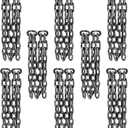 8 Pack 6 Feet Halloween Chains Plastic Prison Chain Props for Halloween Haunted House Decoration Cosplay Supplies