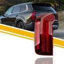 Dasbecan Halogen Tail light Assembly Compatible With 2020-2022 Kia Telluride S/LX Left Driver Side Taillight Rear Lamp Replace# KI2804160 92401-S9000