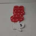 MEHOFOND Red Halloween Light Up Letters, 4 pcs Led Light Up Sign, Hallowen BOO and Ghost Marquee Letters Decor, Baby Shower Birthday Booday BOO Letter Sign Wall Table Party Supplies (Warm White)