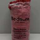 Bedsure GentleSoft Fleece Blanket Twin Size Burgundy - 300GSM Lightweight Plush Fuzzy Cozy Soft Warm Blanket for Bed, Sofa, Couch, Travel, Camping, 60x80 Inches