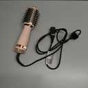 Hair Dryer Brush Blow Dryer Brush in One, 4-in-1 Hair Dryer Brush Blow Dryer with Oval Barrel, Mini Hot Air Brush for All Hair Types(Pink)