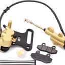 Hydraulic Rear Disc Brake Caliper Caliper Compatible with 70cc 90cc 110cc 125cc 140cc 150cc SSR Baja apollo Taotao Coolster Roketa SDG 107 Pitster Pro Atomik Sikk Chinese Pit Dirt Bike(12mm)