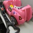 Step2 Whisper Ride II Kids Push Cars, Ride On Car, Seat Belt, Horn, Toddlers Ages 1.5 4 Years Old, Max Weight 50 lbs., Quick Storage, Stroller Substitute, Pink