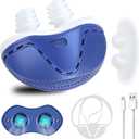 Anti Snoring Devices, Double Vortex Anti Snoring Device, Snoring Solution, Adjustable Wind Speed, Suitable for All Nose Shapes, Stop Snoring Suitable for Men and Women, Blue-TY01