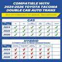 Michelin Floor Mats, All-Weather TPE Custom Fit Liner for 2024-2026 Toyota Tacoma Double Cab Auto Tran TRD/SR/SR5/Limited, Not Fit Hybrid or XtraCab, Elite