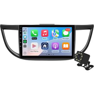 10.1 Inch IPS Touchscreen Android 14 Car Stereo for Honda CR-V 2012-2016 with Wireless CarPlay & Android Auto 2+32GB Car Radio, Support GPS, WiFi, Bluetooth, FM Radio, Backup Camera, SWC, Dual USB