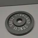 Standard Weight Barbell with 25lb Weight 11.3 Kgs Plates Set - Gym Fitness Essentials