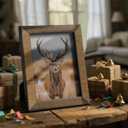 SUMGAR 5x7 Wooden Picture Frame Natural Rustic 5 x 7 Picture Frames Solid Wood Photo Frame Wall Living Room Decor Tabletop and Wall Hanging Gift for Family Grandma Mom Wood Grain Design