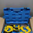 Spring Compressor Tool Macpherson Interchangeable Fork Strut Coil Extractor Tool Set with Safety Guard (Overload Protection Device) and Carrying Case Allow The Use of Impact Wrenches