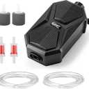 hygger Aquarium Air Pump, Ultra Quiet Oxygen Aerator with Air Stone Airline Tubing Check Valve, Aquarium Fish Tank Air Bubbler for 3 to 79 Gallon Tank and Bucket