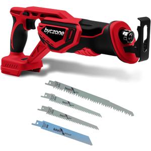 Cordless Reciprocating Saw for Milwaukee 18V Battery (without battery), 3000RPM Variable Speed Sawzall with 4pcs Zallsaw Blade, Pivoting Shoe, Keyless Blade Clamp Recipro Saw for Wood, Metal, PVC Pipe