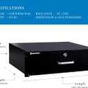 RackPath 3U Rack Mount Drawer for 19 Inch AV/Network/DJ Equipment Racks or Cabinets with Lock and Key