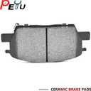 8pcs Front Rear Brake Pad for 2017-2019 Buick LaCrosse, for 2018-2019 Buick Regal, for 2018-2019 Chevy Equinox, for 2016-2019 Chevy Malibu, for 2018-2019 GMC Terrain