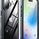 ANTSHARE for iPhone 17 Case, IP68 Waterproof Shockproof Case, [Built-in Screen Protector] - 12 FT Military Dropproof - Full Body Heavy Duty Rugged Phone Cover 6.3 inches - Black/Clear