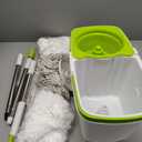 MASTERTOP Spin Mop Cleaning System,Mop and Bucket with Wringer Set for Floor Cleaning,Separate Clean and Dirty Water,Small Spinning Mop with 3 Washable Microfiber Mop Pads