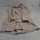 KIRUNDO Womens 2 Piece Sets Summer 2025 Dressy Sleeveless Blazer and High Waist Shorts Set Suit Business Casual Outfits (X-Large, Beige)