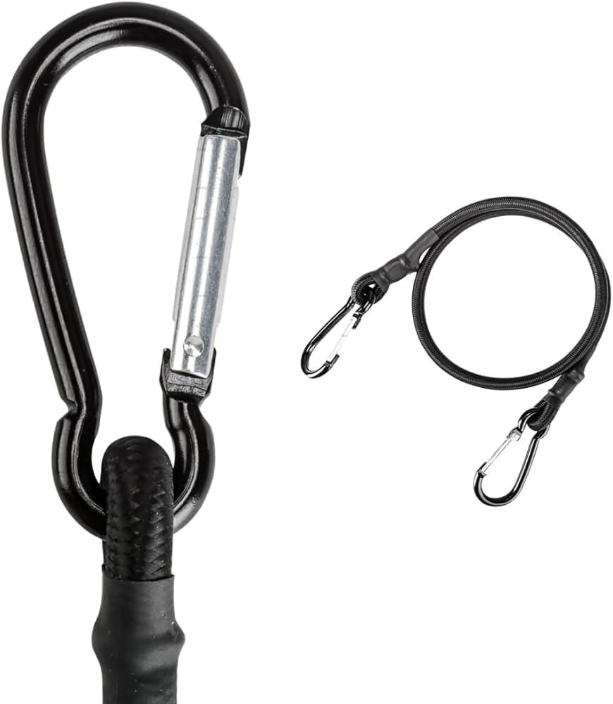 Bungee Cords with Carabiner Hooks Heavy Duty,5Pcs