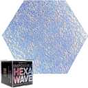 Impossible Hexawave - Jigsaw Puzzle, wavy surface, Unique Color Changing Iridescent Acrylic 180 Pieces Challenge Game for Adults Gift DIY by GEMTURT