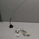 TTcat Cat Wand Toys with Suction Cup, Interactive Bird Simulation Cat Toy Set,Cat Teaser Cat Toys,Flexible Steel Wire and 3Pcs Replacement Feather Refills with Bells.