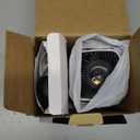 Mini Projector, Portable Projector 4K & Full HD 1080P Support, 270 Rotation Outdoor Projector, Movie Projector Compatible with Smartphone, TV Stick, Laptop, PS4, HDMI, USB (Ivory)