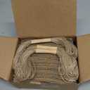 100pcs Burlap Napkin Rings with Wired Edge Disposable Napkin Rings Napkin Bands for Country Wedding Decorations Party Dinner Table Decorations