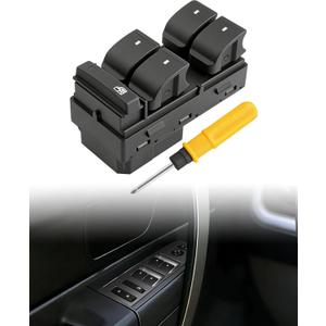 Silverado/Sierra/Traverse Upgraded Drive Side Power Window Switch Compatible with 07-14 Silverado Sierra 1500 2500HD 3500HD, Traverse, HHR, Yukon, Enclave, Replaces OE#, 20945129