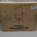 BestOffice Drafting Chair Tall Office Chair Adjustable Swivel Rolling Mesh Height with Lumbar Support Arms Footrest Mid Back for Adults Standing Desk Drafting Stool(Black)