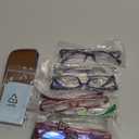 Kerecsen Computer Reading Glasses for Women Blue Light Blocking Glasses for Reading Fashion Pattern Print Eyeglasses for Womens(Mix Color -7, 1.75)