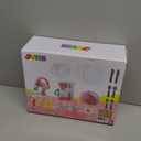 Joyin Play Kitchen Toys, Pretend Food Kitchen Accessories Girls Toy with Coffee Maker, Mixer, Toaster with Realistic Lights& Sounds, Birthday Gift for Kids, Easter Basket Stuffers