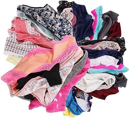 UWOCEKA Women Underwear,Varity of Panties 12 Pack Boyshort Hipster Briefs Assorted L